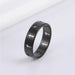 Stainless Steel Couple Rings Silver Color Supernatural Cross Wedding Bands Unisex Jewelry