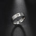 Stainless Steel Couple Rings Silver Color Supernatural Cross Wedding Bands Unisex Jewelry