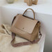 Fashion PU Leather Crossbody Bags Women Solid Color Shoulder Small Handbag