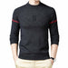 Men Sweater Clothing Knitwear Warm Pullover Striped Fashion Casual O-Neck Pullover