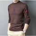Men Sweater Clothing Knitwear Warm Pullover Striped Fashion Casual O-Neck Pullover