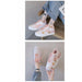 Little Daisy Sports Shoes White Flower Printed Shoes Woman Sneakers