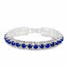 925 Sterling Silver Bracelets AAA Zircon Crystal Women Link Chain Jewelry