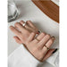 Gothic Style Three Piece Open Adjustable Rings Women Fashion jewelry