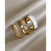 Gothic Style Three Piece Open Adjustable Rings Women Fashion jewelry