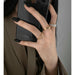 Gothic Style Three Piece Open Adjustable Rings Women Fashion jewelry