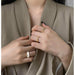 Gothic Style Three Piece Open Adjustable Rings Women Fashion jewelry