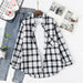 Women Shirt Plaid Oversize Turn-down Collar Leisure Fashion Loose Tops