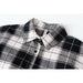 Women Shirt Plaid Oversize Turn-down Collar Leisure Fashion Loose Tops