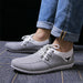 High Quality Canvas Casual Shoes Men Comfortable Breathable Flats Loafers Footwear
