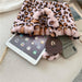 New Fashion Shoulder Bag Leopard Pattern Soft Fur Plush Handbags