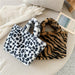 New Fashion Shoulder Bag Leopard Pattern Soft Fur Plush Handbags