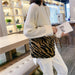New Fashion Shoulder Bag Leopard Pattern Soft Fur Plush Handbags