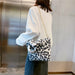 New Fashion Shoulder Bag Leopard Pattern Soft Fur Plush Handbags
