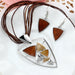 Fashion Jewelry Sets Women Leather Chain Enamel Gem Bridal Jewelry Sets