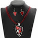 Fashion Jewelry Sets Women Leather Chain Enamel Gem Bridal Jewelry Sets