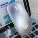 LED Backlit Rechargeable Wireless Silent Mouse USB Ergonomic Optical Gaming Mouse
