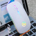 LED Backlit Rechargeable Wireless Silent Mouse USB Ergonomic Optical Gaming Mouse