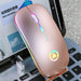 LED Backlit Rechargeable Wireless Silent Mouse USB Ergonomic Optical Gaming Mouse
