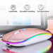 LED Backlit Rechargeable Wireless Silent Mouse USB Ergonomic Optical Gaming Mouse