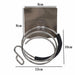 Hair Dryer Holder Organizer Adhesive Wall Mounted Stainless Steel Spiral Stand