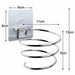 Hair Dryer Holder Organizer Adhesive Wall Mounted Stainless Steel Spiral Stand
