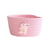 Cartoon Animals Hand Woven Storage Basket Kids Toys Organizer Laundry Baskets