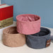 Cartoon Animals Hand Woven Storage Basket Kids Toys Organizer Laundry Baskets