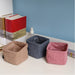 Cartoon Animals Hand Woven Storage Basket Kids Toys Organizer Laundry Baskets