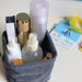 Cartoon Animals Hand Woven Storage Basket Kids Toys Organizer Laundry Baskets