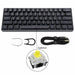 GK61 SK61 61 Key Mechanical Keyboard USB Wired LED Backlit Gaming Keyboard