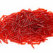 20PCS-100pcs Lifelike Red Worm Soft Lure Earthworm Fishing Silicone Artificial Bait