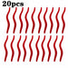 20PCS-100pcs Lifelike Red Worm Soft Lure Earthworm Fishing Silicone Artificial Bait