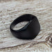 Simple Style Black Square Rings Classic Wedding Engagement Ring Jewelry