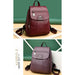 Women PU Leather Handbag Fashion Crossbody Shoulder Travel Backpack Bags