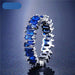 Fashion Luxury Multicolor Charm AAA Cubic Zirconia Wedding Rings Women Jewelry