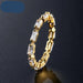 Fashion Luxury Multicolor Charm AAA Cubic Zirconia Wedding Rings Women Jewelry