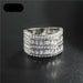 Fashion Luxury Multicolor Charm AAA Cubic Zirconia Wedding Rings Women Jewelry
