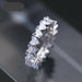Fashion Luxury Multicolor Charm AAA Cubic Zirconia Wedding Rings Women Jewelry
