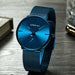 Fashion Men's Luxury Wristwatch Casual Slim Mesh Steel Waterproof Sports Watch