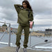 Two Piece Set Tracksuit Women's Hooded Sweatshirt & Pants Sportswear