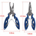 Fishing Plier Scissor Braid Line Lure Cutter Fishing Tackle Tool Multifunction Scissors