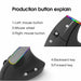 Delux M618C Wireless Gaming Mouse Ergonomic Vertical 6 Buttons RGB 1600 DPI Optical Mice