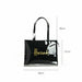 Reusable Fashion PVC  Shopping Bag Eco Friendly Large Capacity Waterproof Handbags