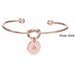 Fashion Knot Initial Bangle A-Z Letters Alphabet Charm Pendant Bracelets Unisex Jewelry