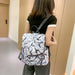 Waterproof Oxford Women Backpack Anti-Theft Print Design High Quality Backpack