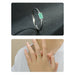 Luxury Stelring Silver Green Tourmaline Fashion Finger Rings Women Fine Jewelry