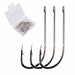 50pcs/ Box Long Shank Fishing Hook High Carbon Steel Sharp Barbed Fish Hook