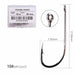 50pcs/ Box Long Shank Fishing Hook High Carbon Steel Sharp Barbed Fish Hook