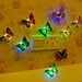 Colorful Luminous Butterfly LED Light Decorative Stickers Home Decor